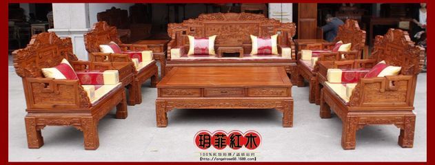 明清仿古紅木家具 錦銹中華沙發(fā)的典雅魅力